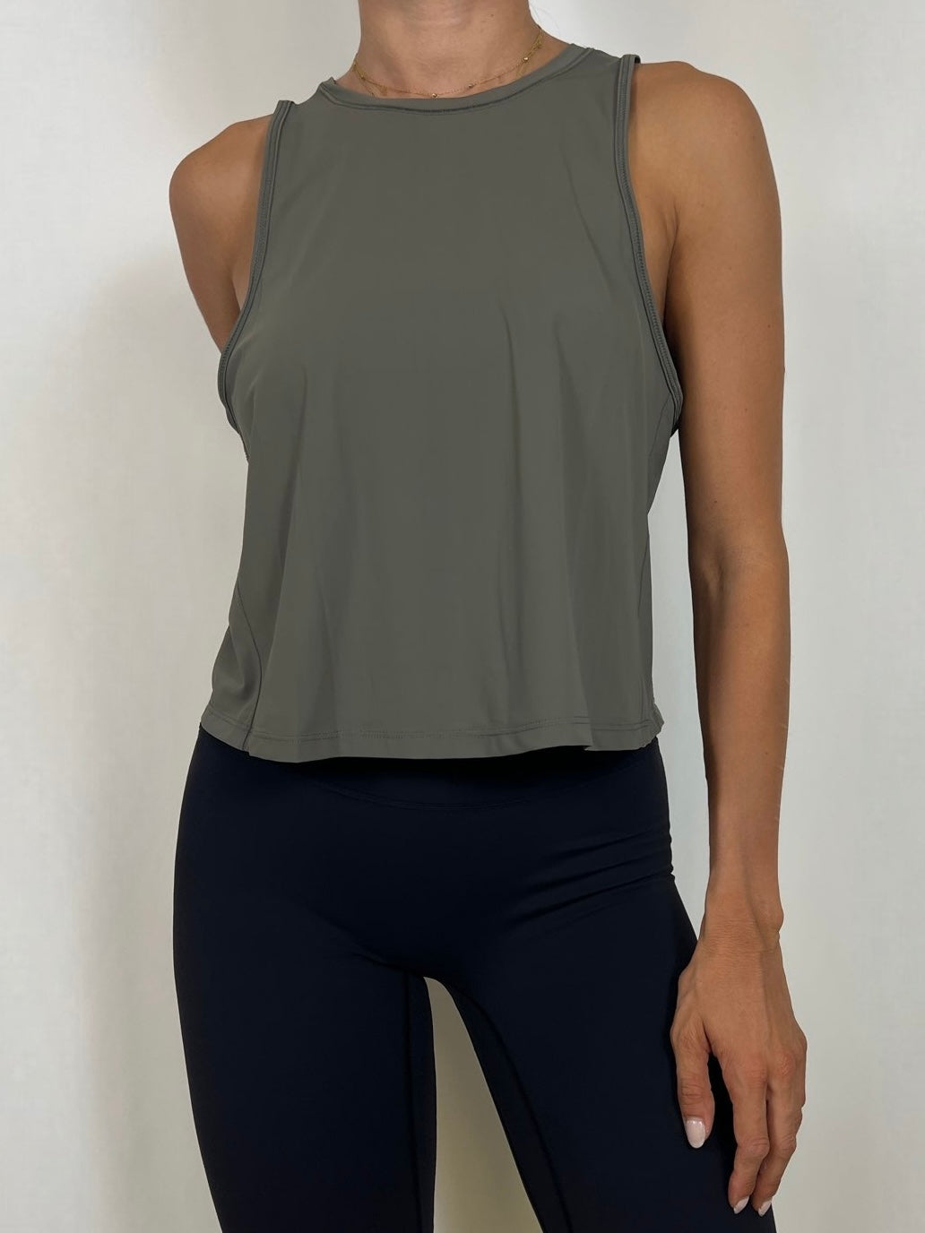 Ranger Green Ruffled Tank top