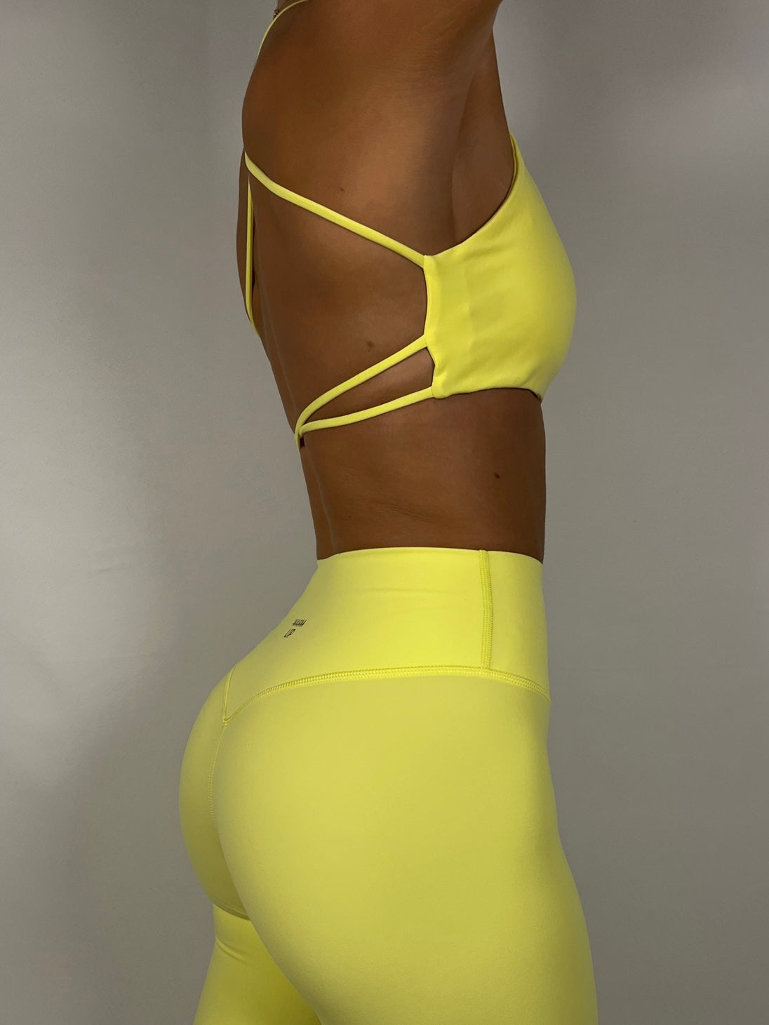 Lemon Yellow Backless Bra