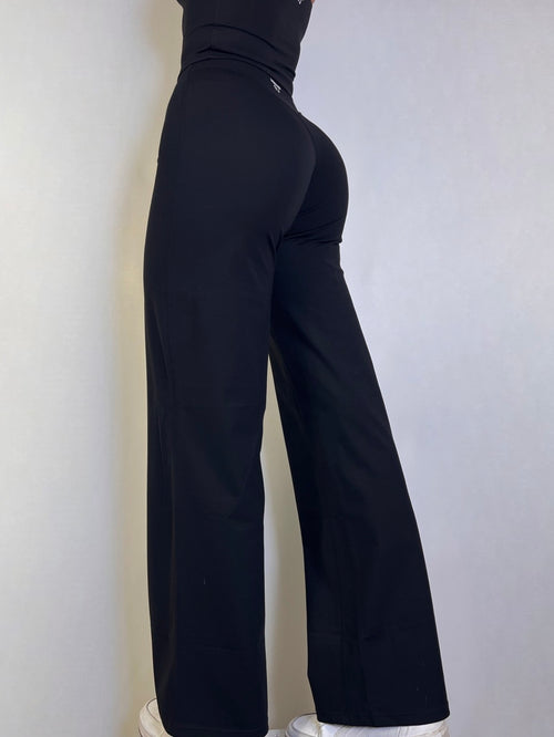 Black Straight Leg Soft Motion Pants