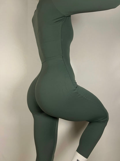 Jade Green Long sleeve Jumpsuit