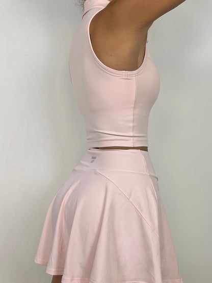 Light Pink zip up top