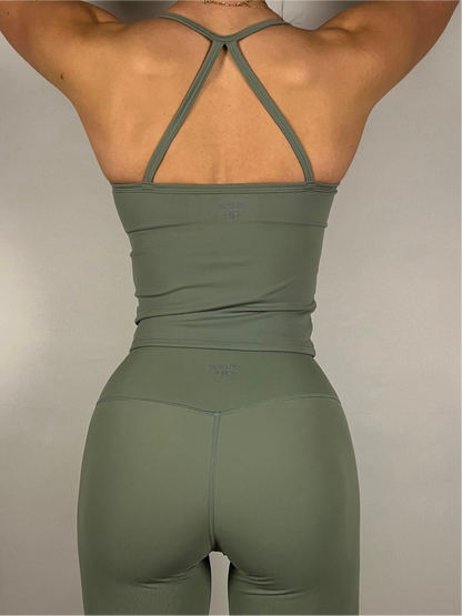 Sage Green Timeless Longline Tank top