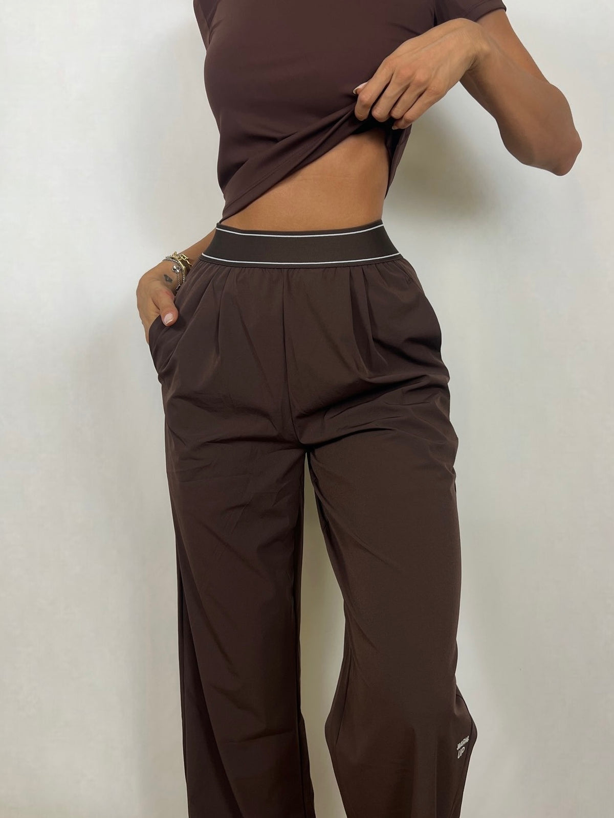 Brown Flow Pants