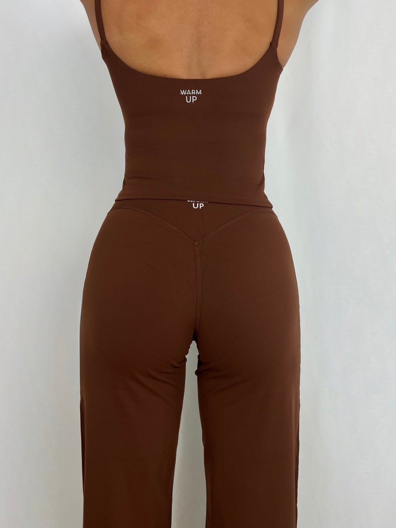 Coffee Brown Soft Motion Straight Pants