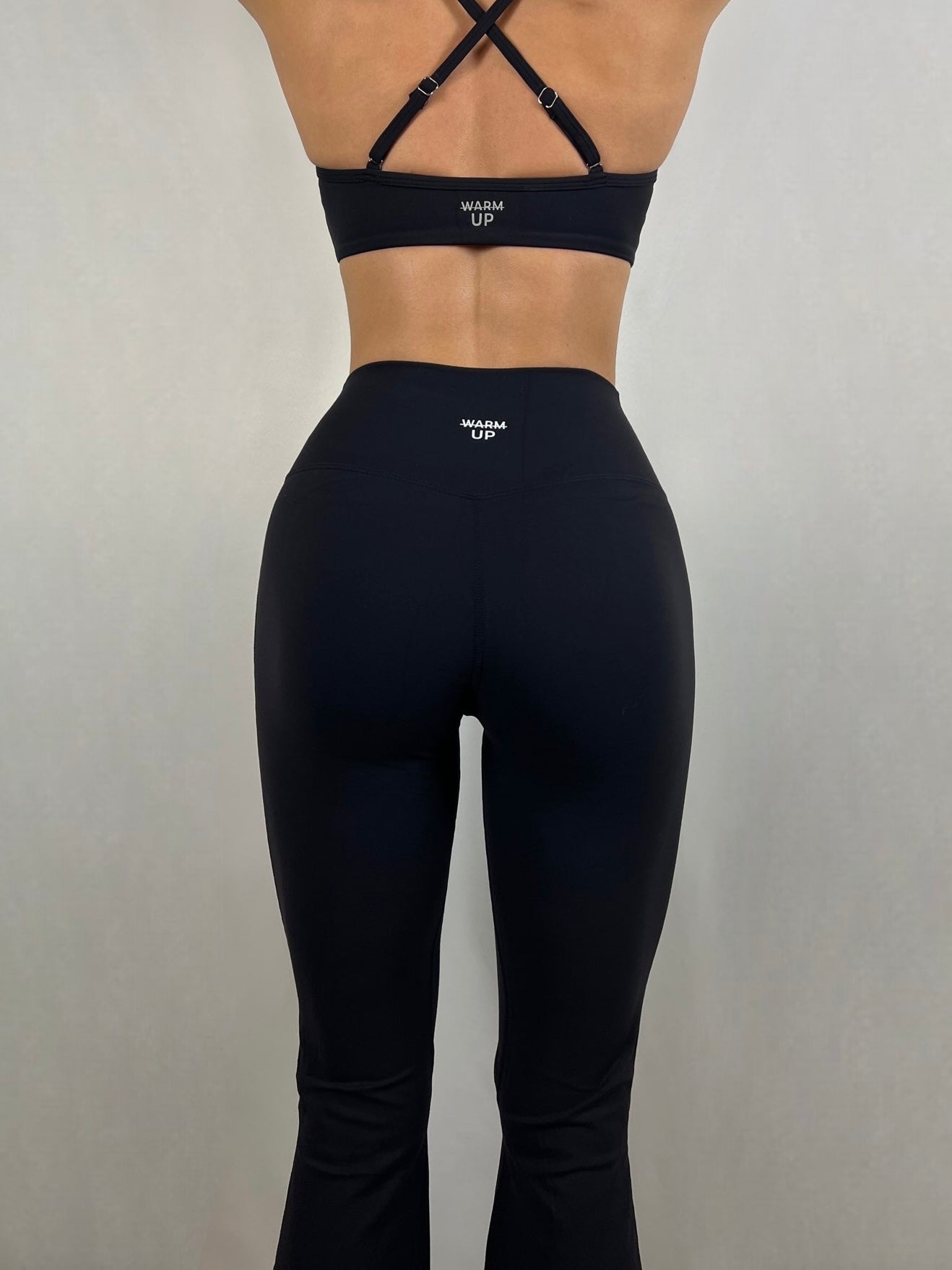 Black V soft motion Flared Pants