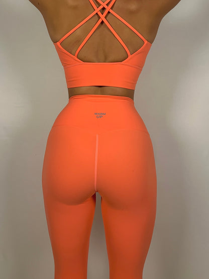 Vibrant Peach Leggings