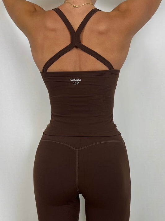 Dark espresso Balance Tank top