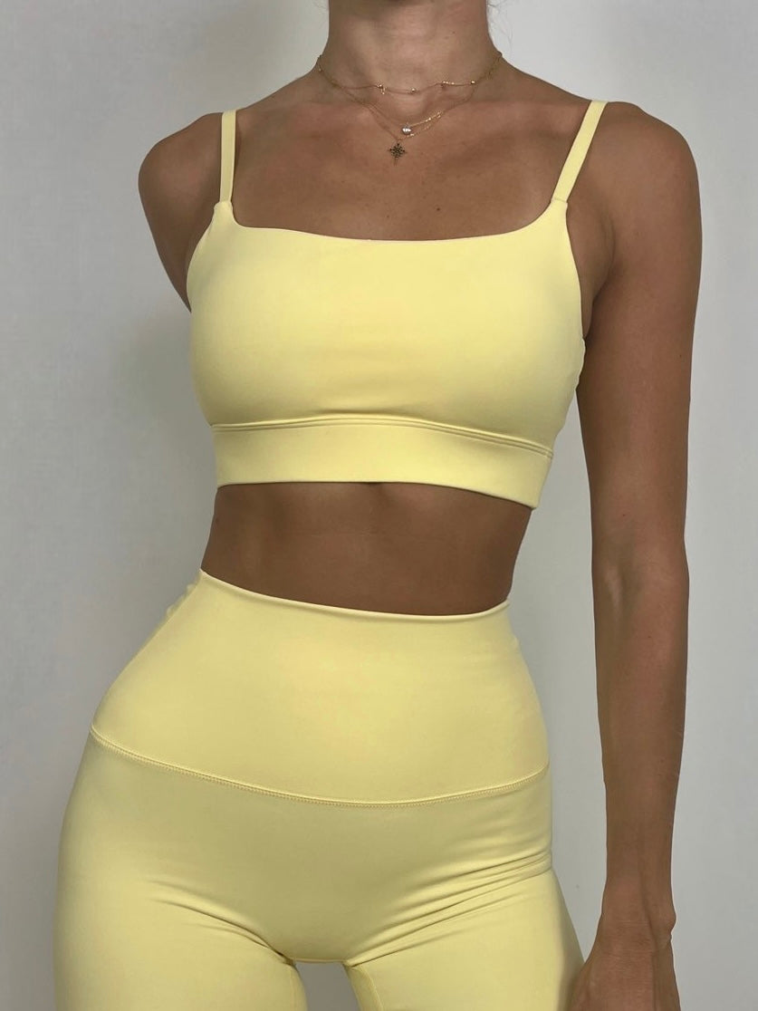 Pastel Yellow Flex Bra