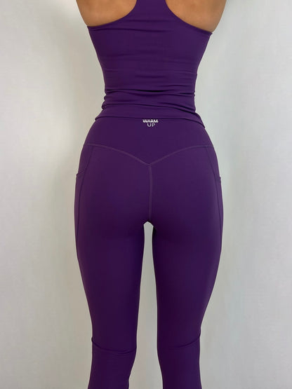 Cosmic Purple Essence Leggings with pockets