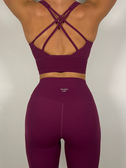 Grape Criss cross Bra