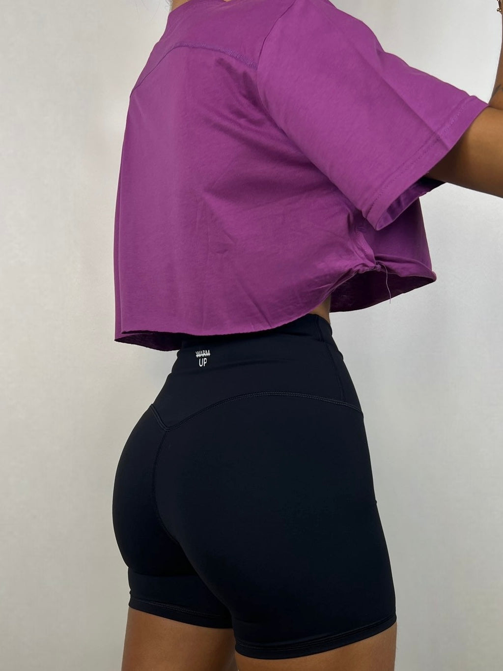 Purple Cropped T-shirt