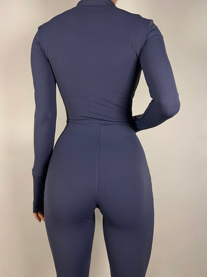 Ink Blue Long sleeve Jumpsuit