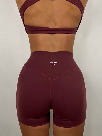 Dark Cherry Soft motion Shorts