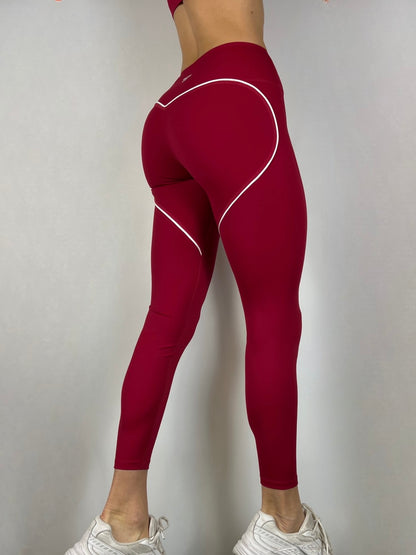 Valentines Red Heart Leggings