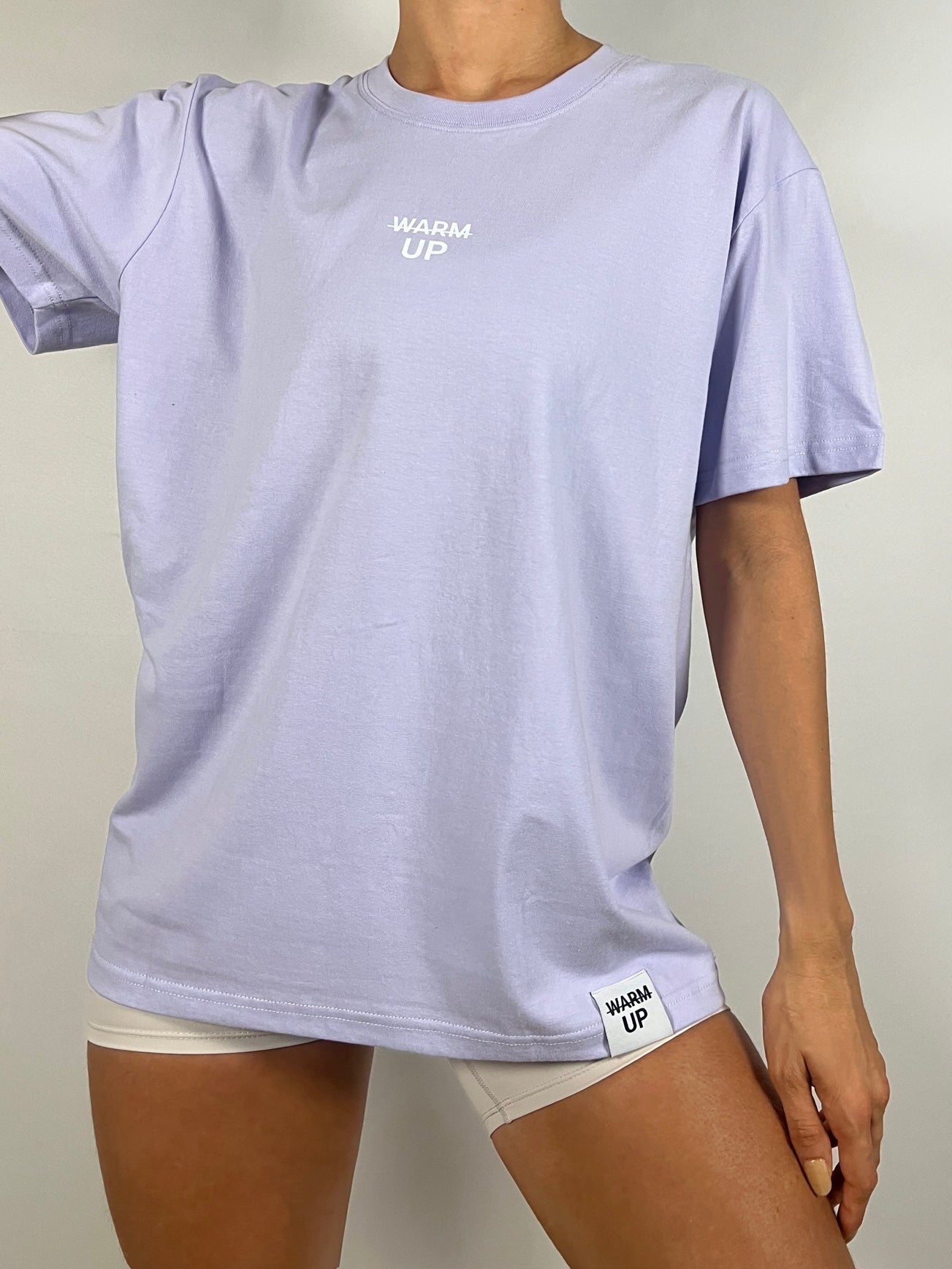 Essential Light purple Oversized T-shirt