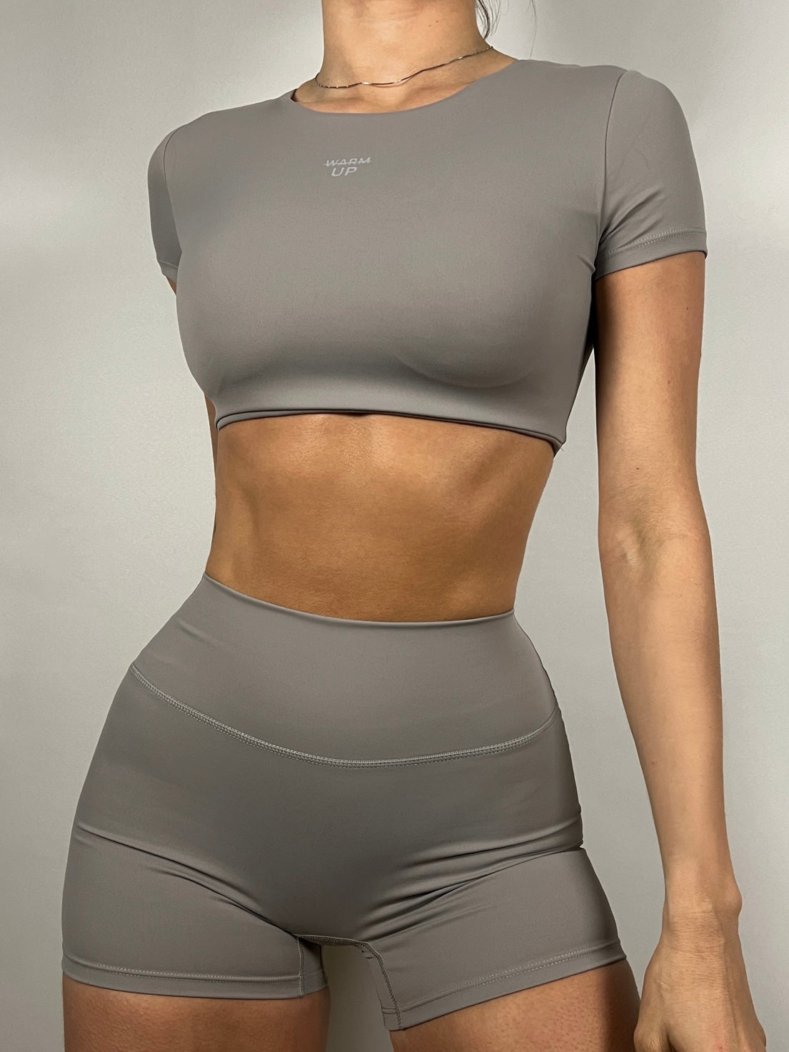 Cool Grey Timeless Cropped T-shirt