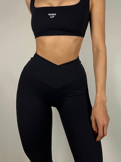 Black V Soft Motion Leggings