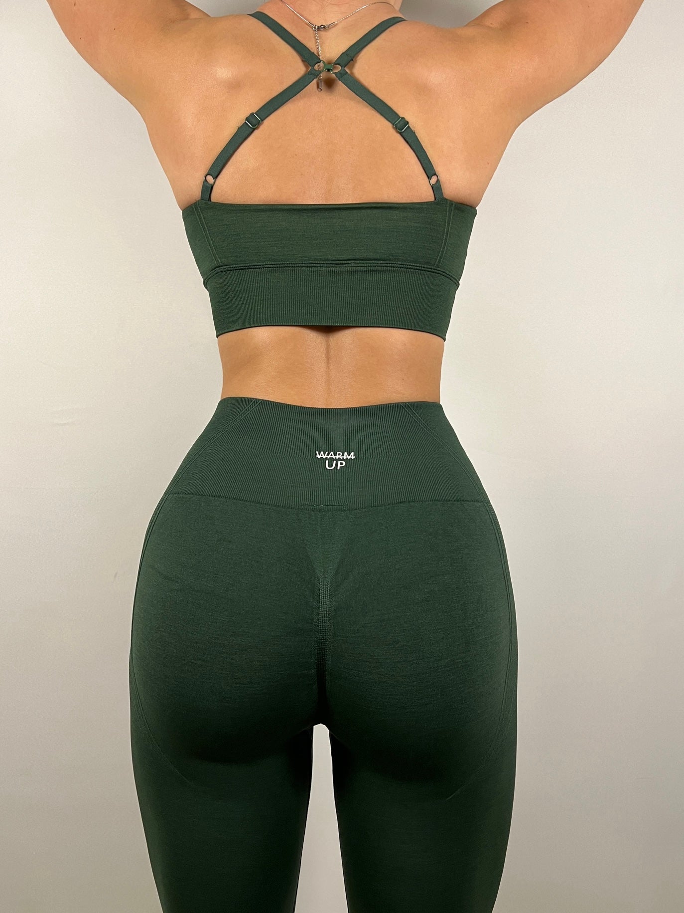 Dark Green Impact Seamless Bra