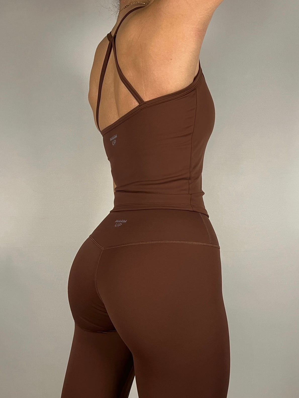 Chocolate Brown Longline Timeless tank