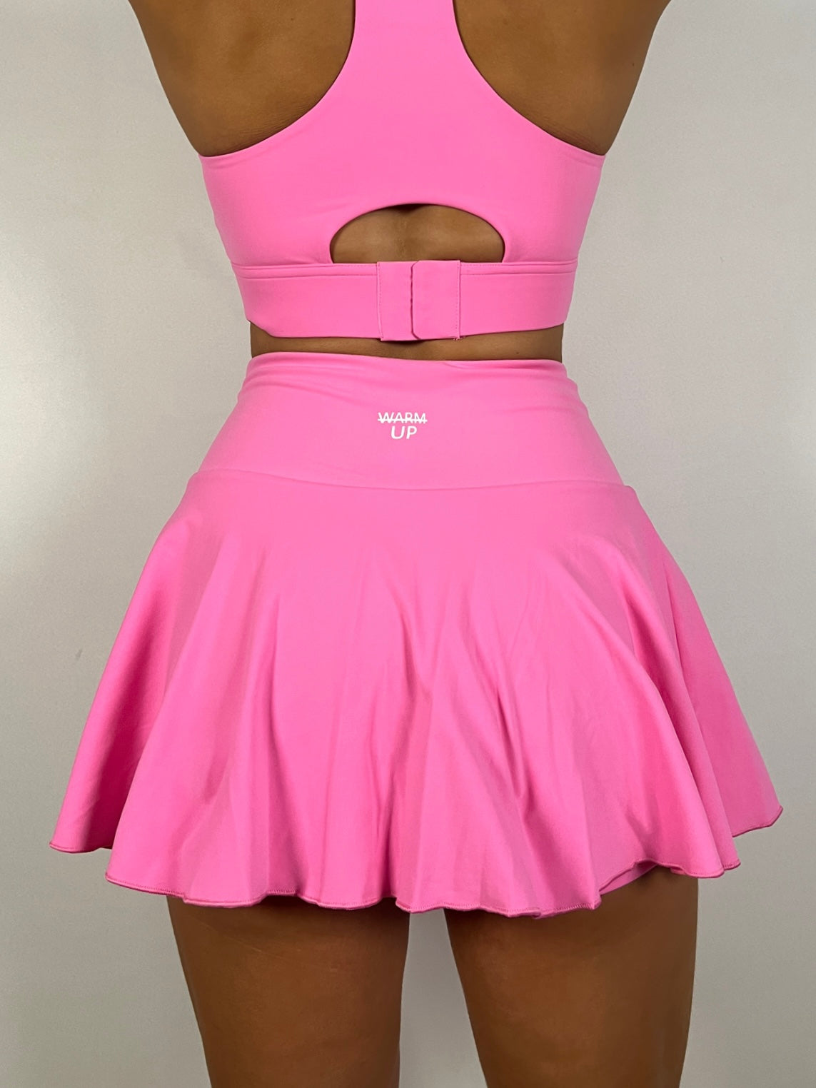 Bubblegum pink Flowy Tennis skirt