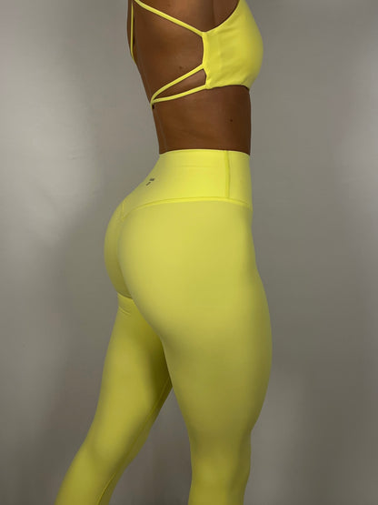 Lemon Yellow Activelux Leggings