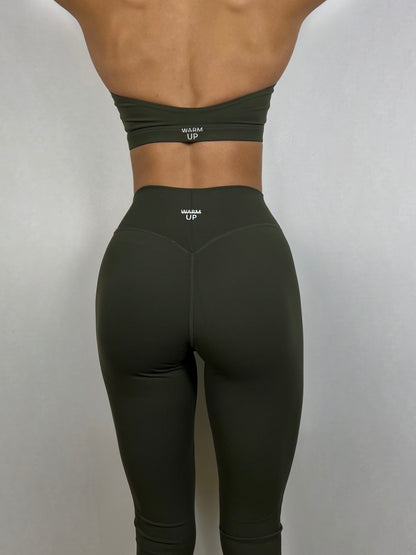 Olive Green Soft motion Leggings
