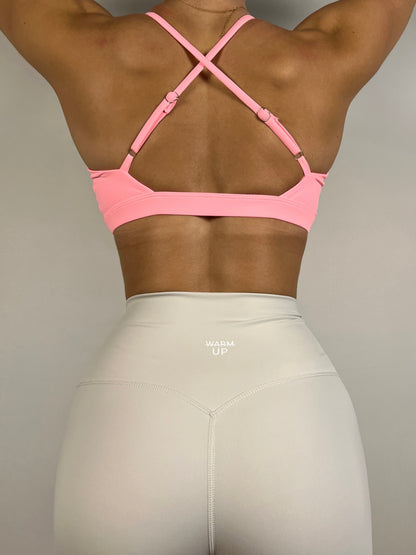 Vibrant Pink Cross Over Bra