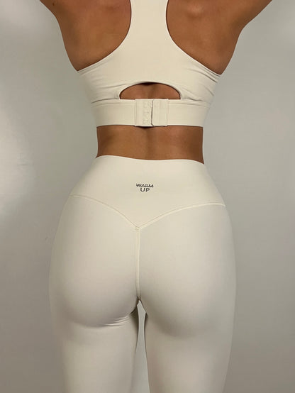 Cream white ActiveLux Leggings