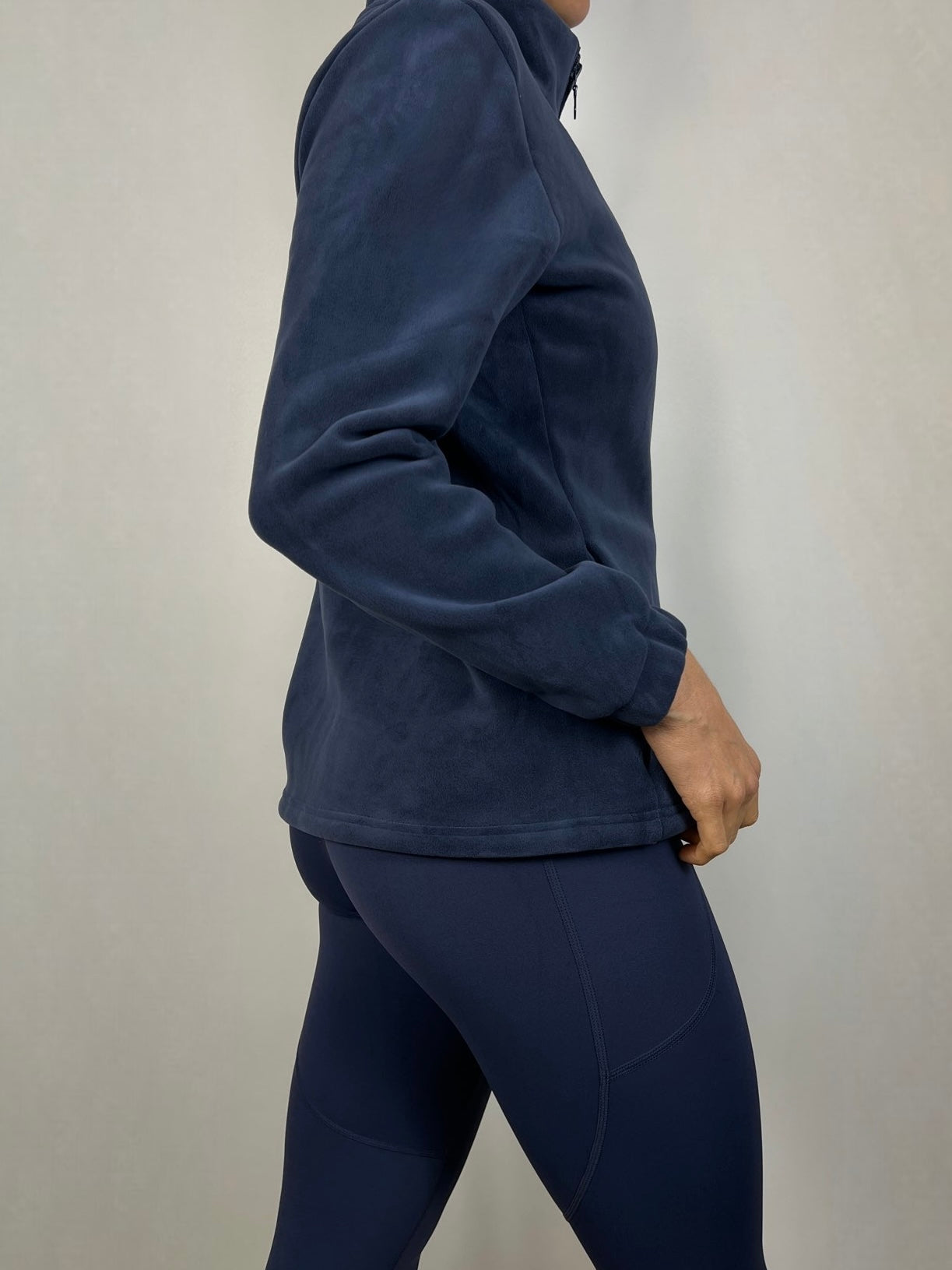 Navy Blue Polaire Jacket
