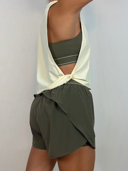 Bright Yellow Flow Tank top