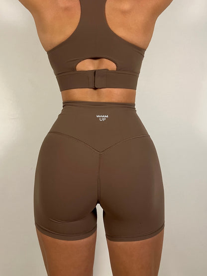 Mocha Brown ActiveLux Shorts