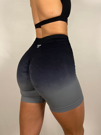 Black Drip Seamless Shorts