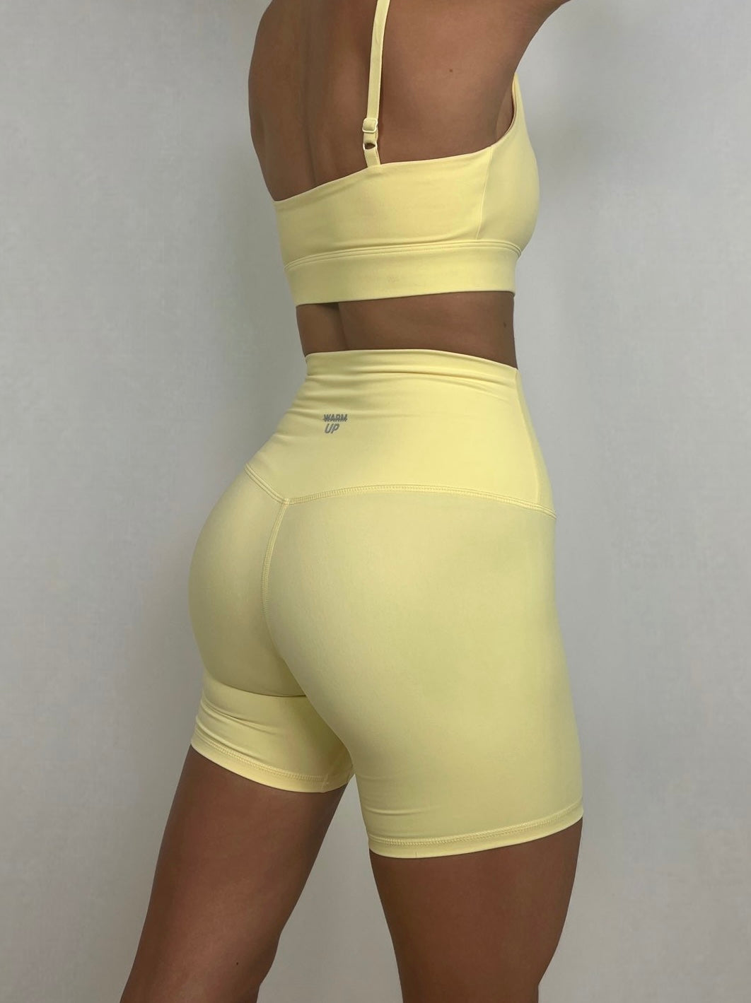 Pastel Yellow Activelux Shorts