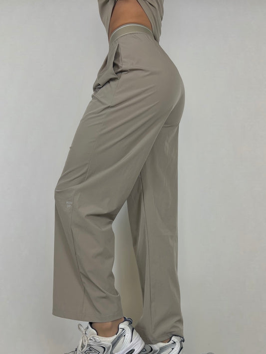Almond Beige Flow Pants