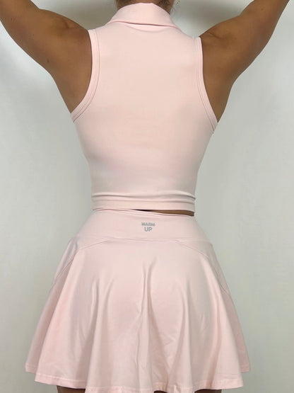 Light Pink zip up top