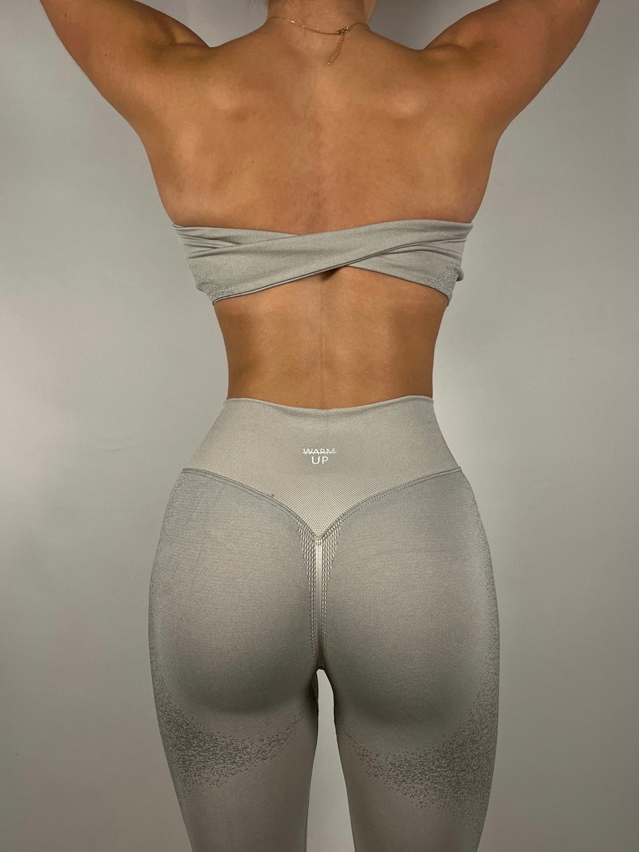 Light Grey Sprayed Bandeau top