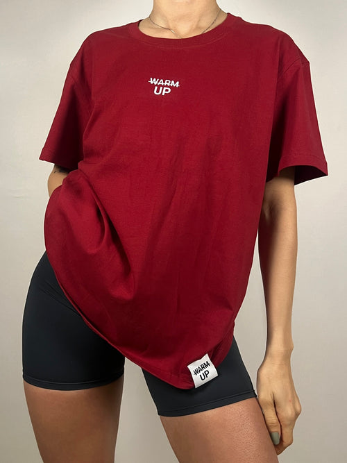 Essential wine Red Oversized T-Shirt
