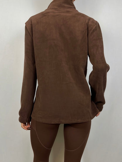 Chocolate Brown Polaire jacket