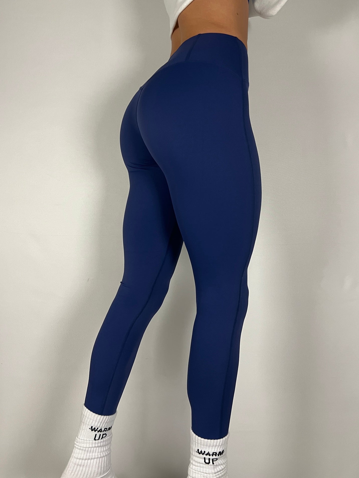 Midnight Blue Mid Waist Leggings