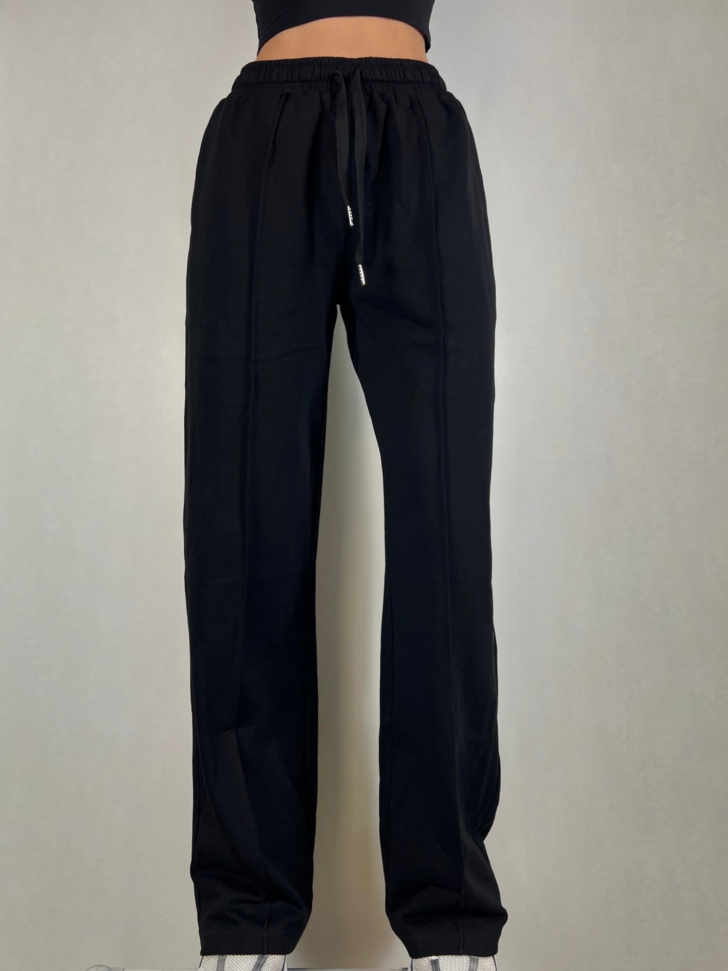 Black lightweight Wide fit Joggers