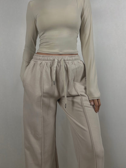 Oat Lightweight wide fit Joggers