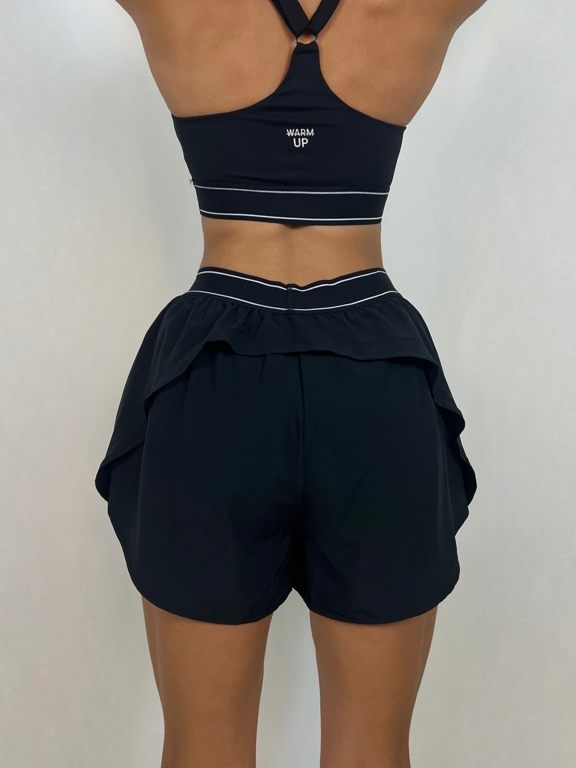 Black Flow Running Shorts