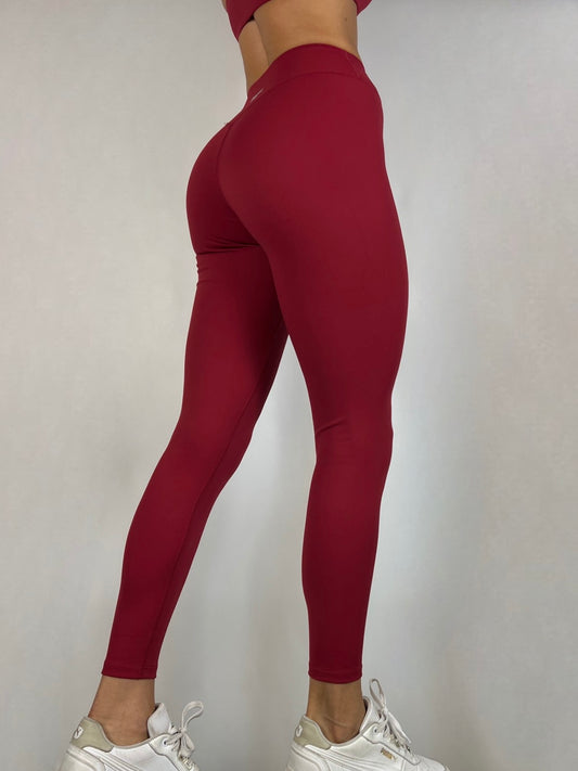 Cranberry Red Soft motion Leggings