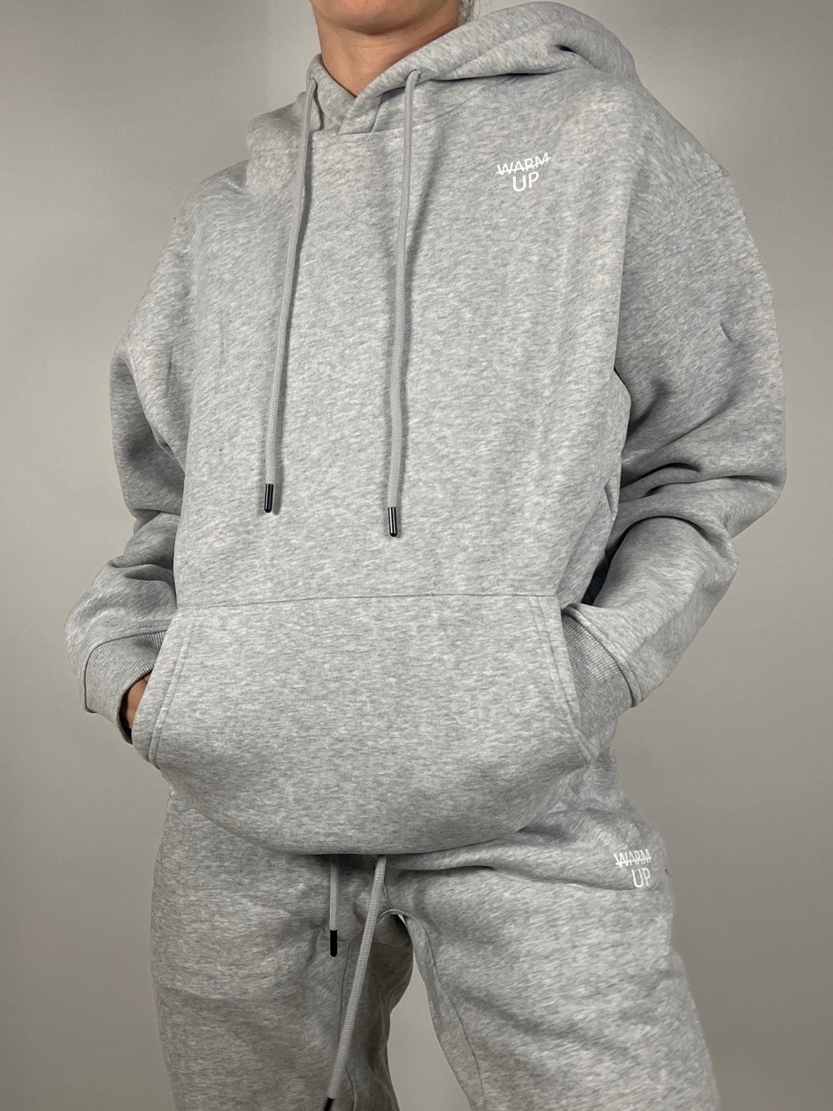 Light Grey Thick Oversized Hoodie