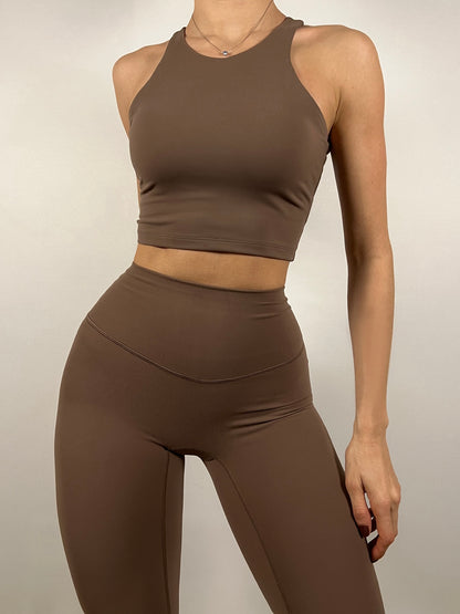 Mocha Brown RacerBack Tank top