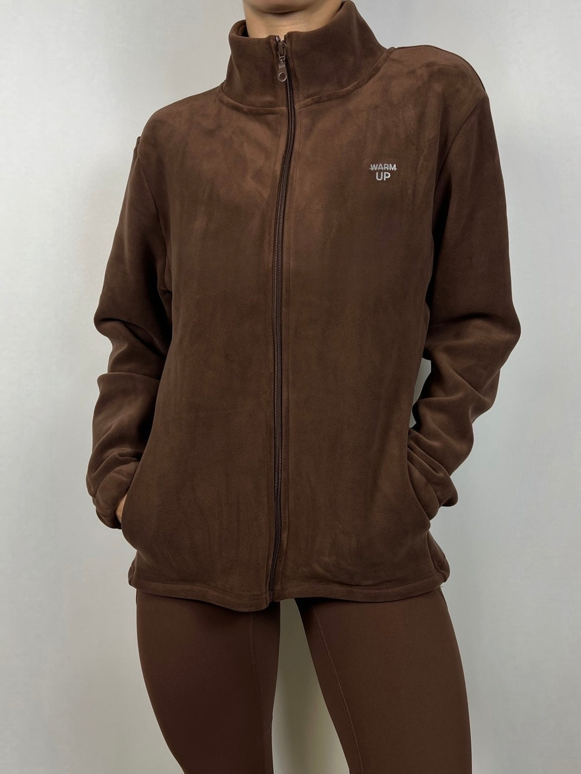 Chocolate Brown Polaire jacket