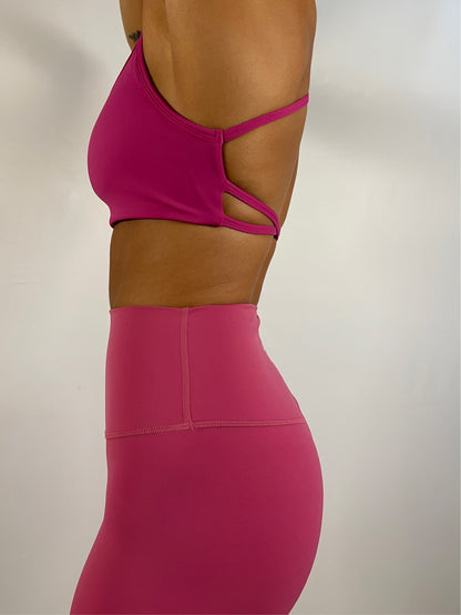 Hot pink Backless bra